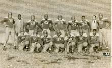 Professional photo of Carver High School football team 1950s