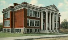 Postcard of School in Allegany County MD