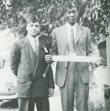 Photo of Clifton E. Brooks and Alfred Mason from Washington Smith Post 152, The American Legion; Keyser, West Virginia circa 1940s