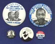 Display setting of 5 buttons of various black history movements