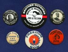 Display setting of 6 buttons of various black history movements