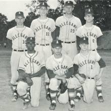 Photo of Allegany High School baseball team 1965