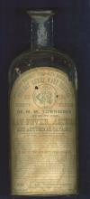 Image of old medicine tonic bottle circa 1800s
