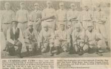 Team photo of Cumberland Cubs baseball team 1921