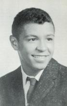 Formal yearbook portrait of Gary Stephens 