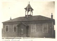 Black and white image of Lincoln (colored) school in Frostburg MD