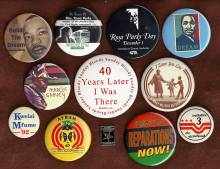 Display setting of 11 buttons of various black history movements
