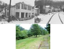 3 photographs of location over the years