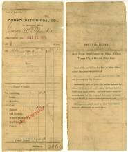 Image of Consolidation Coal Company (Pay Statement)