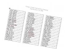 Image capture of spreadsheet list