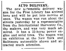 Image of newspaper article about Auto Deliver