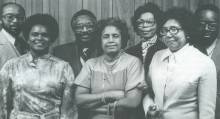 Photo of Frostburg State College African-American Faculty, circa 1979
