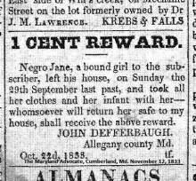 Newspaper article titled "1 Cent Reward"