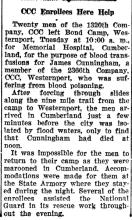 News article from Cumberland Evening Times, 1936-03-18