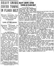 News article from Cumberland Sunday Times, 1936-03-22 on Heavy Snow