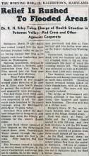 News article from Hagerstown Morning Herald, 1936-03-20