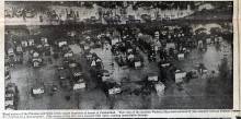 Overhead photograph from Cumberland Evening Times, 1936 Flood