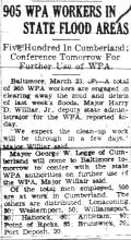 News article from Cumberland Evening Times, 1936-03-23