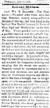 News article from Alleganian - Local News , June 20, 1864