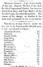 News article from The Alleganian - Military Change - August 31, 1864