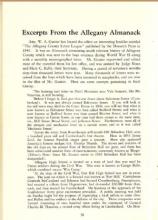 Page from Excerpts From the Allegany Almanack