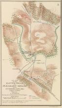 Map drawing of Battle of Pleasant Hills