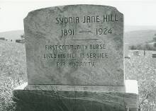 Grave stone of Sydnia Jane Hill 1891-1924