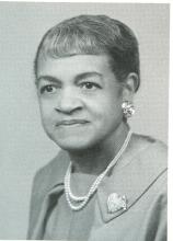 Black & white photo of Ruth Franklin