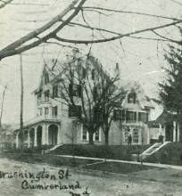 Postcard of Civic Club on Washington Street, Cumberland MD circa 1907