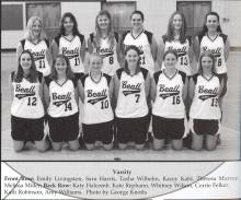 Girls team photo Beall High State Softball Champions, 2004