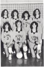 Team photo of Mt. Savage High State Girls Volleyball Champions, 1983