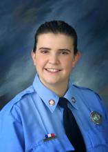 Formal firefighter photo of Geena B. Kile