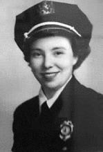 Photo of Mildred A. Mattingly in formal Police uniform