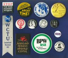 Display setting of 13 buttons celebrating Women's History
