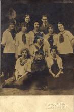 Beall High School girl's basketball team reenactment of 1912 team in1972