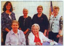 Photo of women of the Frostburg Rotary; Sharon Robinson, Jane Grindel, Maureen Brewer, Peggy Kealy, Michaela Linn and Barb Armstrong