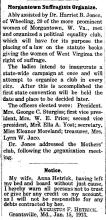 News article from The Republican, article title "Morgantown Suffragists Organize", 1913 