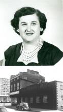 2 Photos - 1 Professional photo of Florence Indolfi; photo of George Street Cleaners building