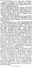 News article in Herald and Torch Light, 1865 - "Antietam National Cemetery"