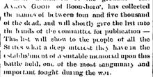 News article from Herald and Torch Light, 1865 about battle at Antietam