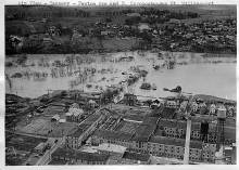 Aerial view of Tannery - Fenton Ave and N. Conococheague St., Williamsport MD, 1936 Flood