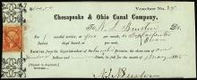 Copy of Pay voucher to N. I. Burston [?] from the Chesapeake & Ohio Canal Company, 1868