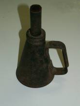 Unique tin oil lamp, circa unknown