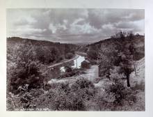 2 wooden buildings near canal, circa unknown - McCoys Ferry