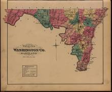 Illustrated map of Washington County Maryland, 1877