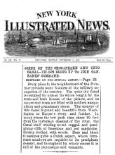 Article in New-York Illustrated News, 1861- "Scene on the Chesapeake and Ohio Canal - Troops going up to join Gen. Banks' Command."