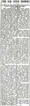 Article in Hagerstown Mail, 1892 - "The Old Ditch Booming"