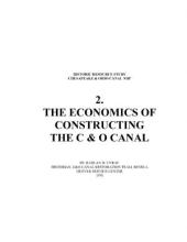 Cover page of Historic Resources Study 2. The Economics of Constructing The C & O Canal