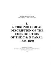 Cover page of Historic Resources Study 5. Chronological Desc. of the Construction of the C & O Canal