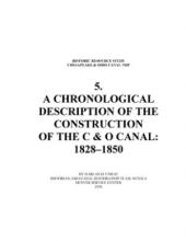 Cover page of Historic Resources Study 5. Chronological Desc. of the Construction of the C & O Canal